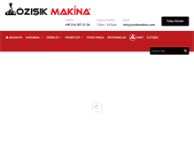 Tablet Screenshot of ozisikmakina.com